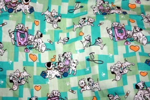 DALMATIONS AT PLAY- 100% COTTON FABRIC - Picture 1 of 4