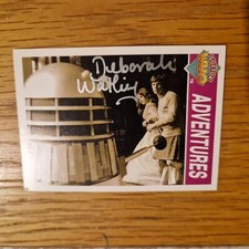 DOCTOR WHO ORIGINAL SIGNED CARD.  DEBORAH WATLING