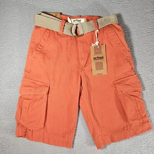 Urban Pipeline Cargo Shorts Men's 30 Orange Belted Utility Outdoor Street - Picture 1 of 9