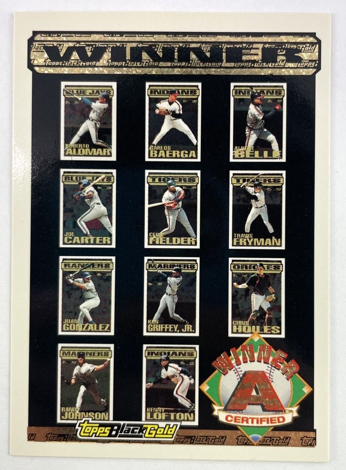 1994 Topps Black Gold Winner Grupo A Certificado Ken Griffey Jr. Randy Johnson - Imagem 1 de 4