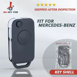 HU39 For Mercedes W168 W124 W202 W210 W211 W203 Flip Key Shell Cover Case Fob 1B - Picture 1 of 6