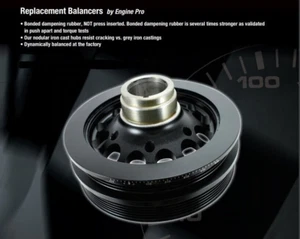 ENGINE PRO OE REPLACEMENT HARMONIC BALANCER MAZDA 626, MX6, MILLENIA, PROBE 2.5L - Picture 1 of 1