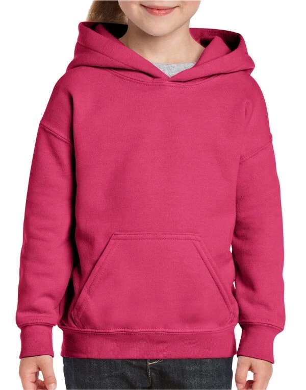 Fruit Of The Loom Kids Kapuzenpullover – Unisex, Aus 80% Baumwolle, 20% Polyester, In Rose/Light Pink, Größe 140