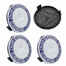 4 X Benz 75MM Nabendeckel Radnaben Nabenkappen Radkappe Felgendeckel Embleme