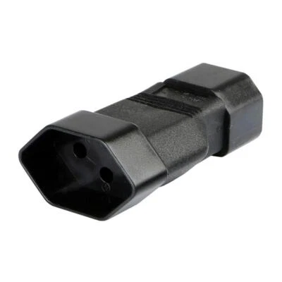 IEC320-C14-Stecker Auf Schweizer Buchse, Stecker Auf Buchse, Netzteil - Bild 1 von 4