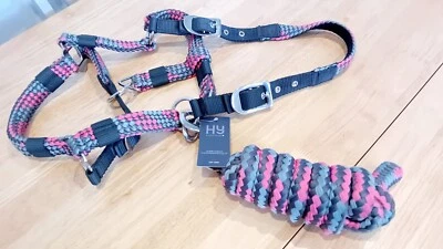 HY Adjustable Head Collar With Rope (Multicoloured) - Image 1 of 2