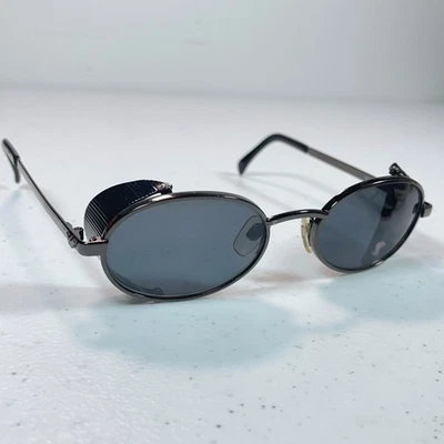 Gafas de sol Emporio Armani vintage de los años 90 marcos unisex plateadas protectores laterales raras Foto 1 de 4