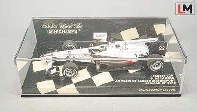 1:43 Minichamps 40 Jahre Sauber C29 F1 #22 De La Rosa German GP 2010 // X_288 - Bild 1 von 2