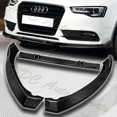 Parachoques delantero de fibra de carbono para Audi A5/A5 Quattro 2013-2016 alerón divisor Foto 1 de 4