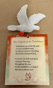 The Legend of the Turtle Dove Resin Ornament Hanger with Card NEW - Picture 1 of 2