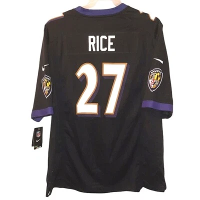Camiseta Nike Ray Rice #27 Baltimore Ravens NEGRA XL Foto 1 de 4