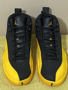 black and yellow 12 jordans