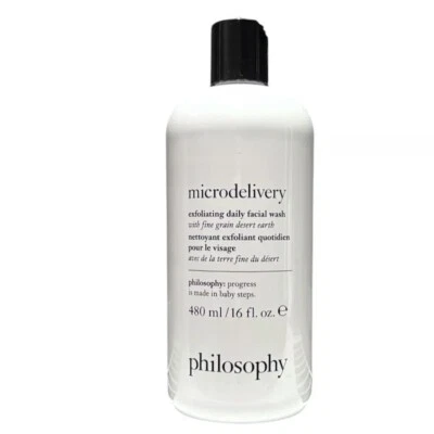 Philosophy Microdelivery lavado facial diario exfoliante 16 oz dispensador Pop Top Foto 1 de 3
