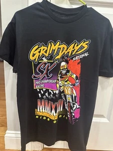 Grim Days Super Cross Tee Sz Medium Men’s Dirt Bike Riding Pro Racing Apparel - Picture 1 of 4
