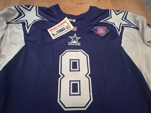 Apex Troy Aikman Authentic jersey XXL Throwback Double Star Dallas Cowboys NWT
