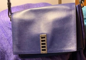 Proenza Schouler Blue Elliot Shoulder/crossbody Bag. Suede/Leather, Excellent - Picture 1 of 12