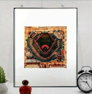 IMPRESIÓN DRONE ENMARCADA ESTADIO DE LOS TIGRES DETROIT  Foto 1 de 4