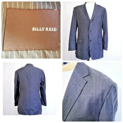 Billy Reid Hombres Blazer Lana Tres Botones Doble Ventilación Corte Ajustado Abrigo Deportivo 44 R Foto 1 de 4