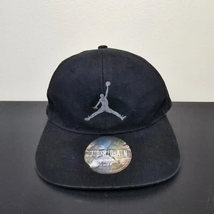 Jordan Hat Cap Boys Strap Back Black Air Jumpman Logo Casual Sports Youth School - Picture 1 of 9