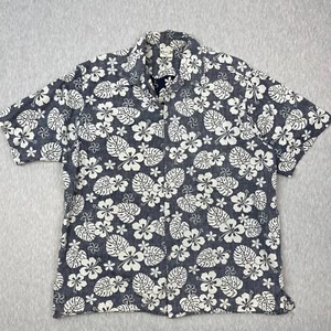 Vintage Go Barefoot Hawaiihemd Erwachsene Herren XL Blumen Tropical Freizeit Strand - Bild 1 von 6