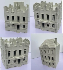 Damaged, Complete Buildings near Arnhem Bridge 28mm Wargaming WW2 Market Garden - Picture 1 of 38