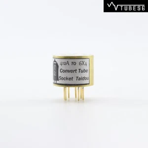 Un tubo de vacío enchapado en oro 412A a 6X4 enchufe de conversión - Imagen 1 de 5