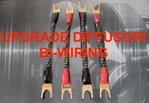JUMPER PONTICELLI DIFFUSORI BI-WIRING HI-END 100% PURE OFC 8N RAME/ARGENTO TOP ! - Foto 1 di 23