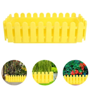 Plastic Fence Flower Pot Out Door Planter Succulent Outdoor Decor - Picture 1 of 9