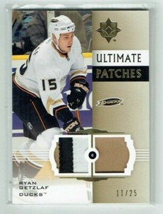 07-08 UD Upper Deck Ultimate  Ryan Getzlaf  /25  Dual Patches