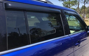 AVS 3M Tape-On Smoke Rain Guards Vent Visors Shade for 2009-2019 Ford Flex - Picture 1 of 5