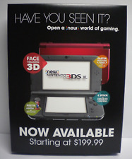 Rare NEW Nintendo 3DS Console System Video Game Store Large Display Box Promo