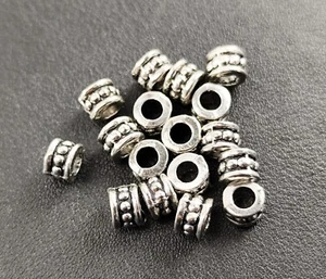 20 Metallperlen antik silber Ø 3 mm-Armband herstellen wikinger Bartperle - Bild 1 von 3