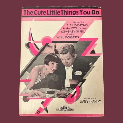 Partituras The Cute Little Things You Do 1931 Young As You Feel película Rodgers Foto 1 de 4