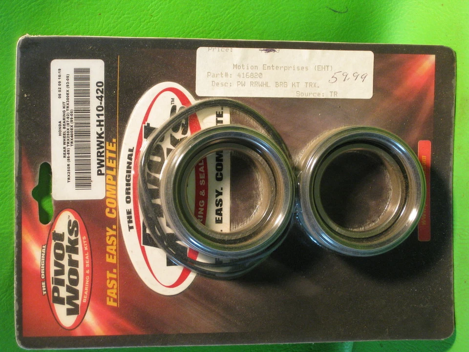 KIT DE COJINETE DE RUEDA TRASERA HONDA ATC250R ATC350 TRX400 250 / PIVOTE FUNCIONA #PWRKKH10420 Foto 1 de 1