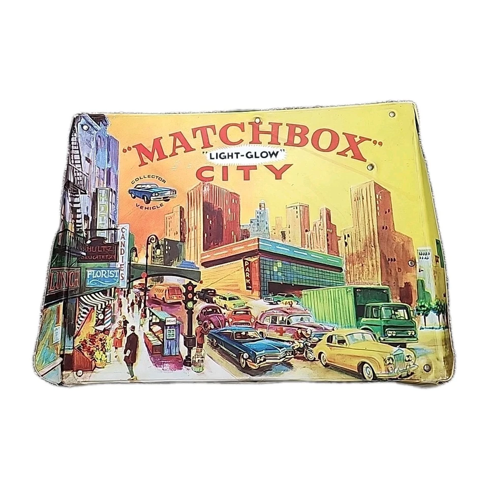 Juego desplegable Matchbox Light Glow City 1970 vintage raro Foto 1 de 4