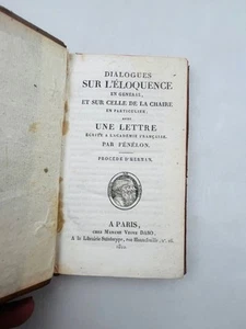 Dialogues sur l’éloquence en général, et sur celle de la chaire en particulier ; - Imagen 1 de 6