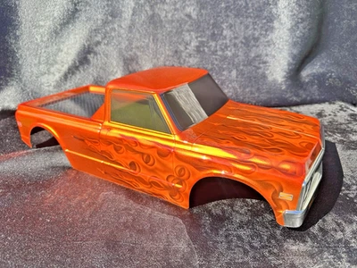 CUSTOM PAINTED RC TRUCK BODY KRATON 6S TRAXXAS REVO T/E MAXX CHEVY C10 LOSI LMT - Image 1 of 4