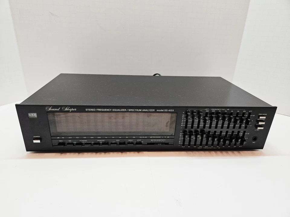 Rare ADC Sound Shaper SS-412X Stereo Frequency Equalizer Spectrum Analyzer - Image 1 of 4