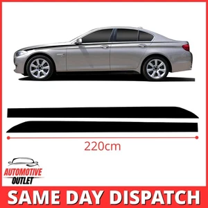 SIDE STICKER SKIRT DECALS GLOSS BLACK M PERFORMANCE FOR BMW F20 F21 1 SERIES - Picture 1 of 9