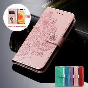 For iPhone 15 14 Pro Max 13 12 11 XS XR 87 Woman Leather Wallet Case Flip Cover - Picture 1 of 48