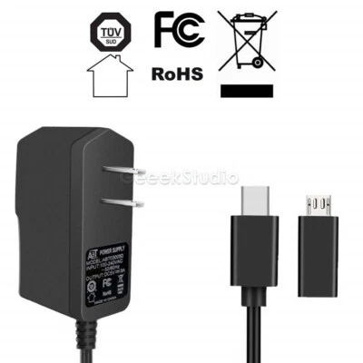 Raspberry Pi Power Supply Adapter 5V 3A  with EU / US / UK Plug Charger Cable - Image 1 of 4