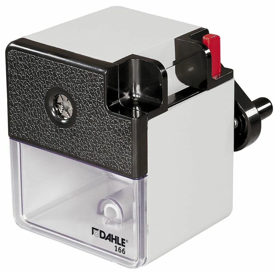 Bleistiftspitzmaschine Spitzer Dahle 166, für Stiftdurchmesser bis 12 mm, grau