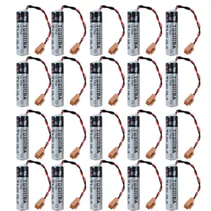 20X ER6V/ 3.6V 2400mAh PLC Battery Lithium Battery with plug For TOSHIBA ER New - Picture 1 of 5