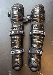 MYLEC INC MK5 15", BLACK, HOCKEY SHIN PADS - NEW - Picture 1 of 5