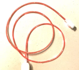 LED MICRO TYPE-C REVERSIBLE pin FLOWING LIGHT-UP 3FT flow glow USB charger cable - Picture 1 of 17