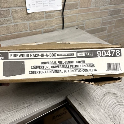 Estante de leña en una caja 8 pies/2,4 m cubierta universal Foto 1 de 3