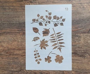 Schablone Zweige Wald Blätter Ornamente Wandtattoo Vintage Stencil ST-1010390 - Bild 1 von 5