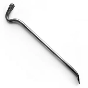 Titanium nail puller, lightweight, handmade, length 550 mm / 21.65 in - Picture 1 of 7