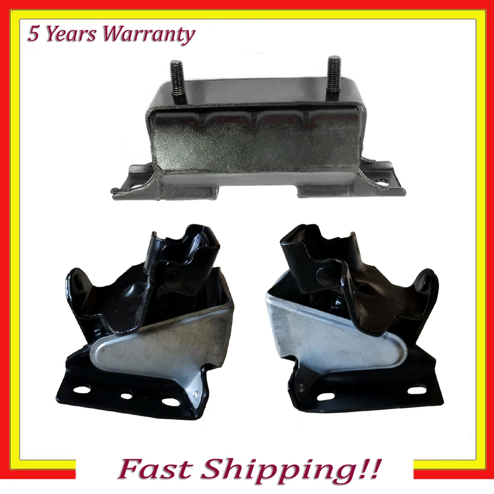 Juego de 3 piezas de montaje de motor y transmisión para 00-06 CADILLAC CHEVROLET GMC 6,0 L 6,2 L Foto 1 de 4