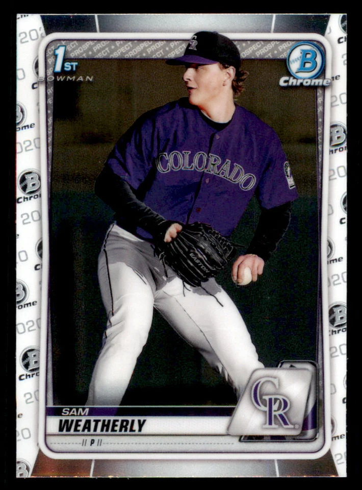 2020 Bowman Chrome Draft #BD109 Sam Weatherly - Image 1 of 2